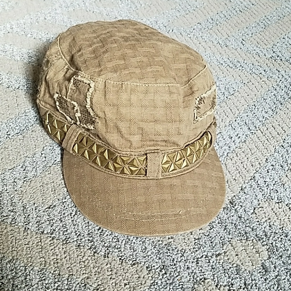Gold stud hat